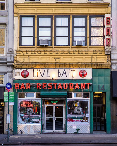 Live Bait is a great place for cheap good food and drinks in NYC.