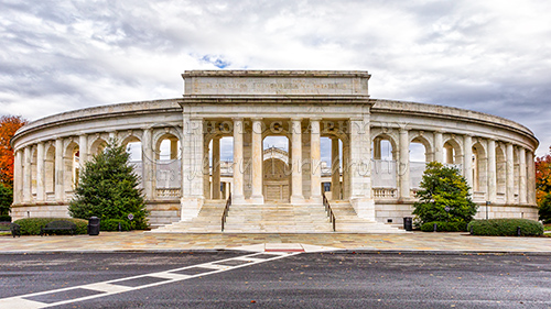 Memorial Amphitheater is an outdoor amphitheater, exhibit hall, and nonsectarian chapel located in Arlington National Cemetery in Arlington County, Virginia.