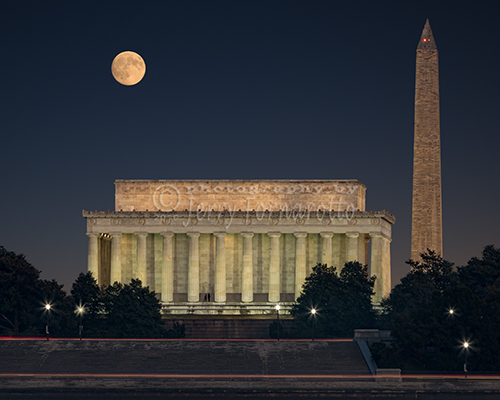Super Moon and Monuments