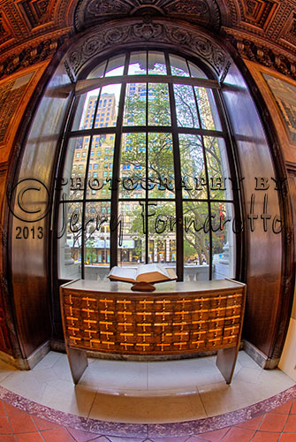 This spring I had the opportunity to photograph the interior of the New York City Main Branch. I really liked the way this window look with my 15mm fisheye lens. 