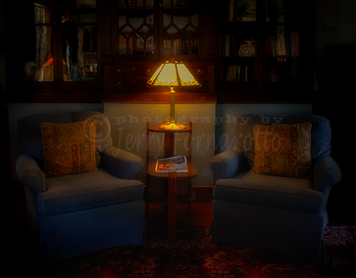 The Sitting Room at the Pemaquid Hotel.