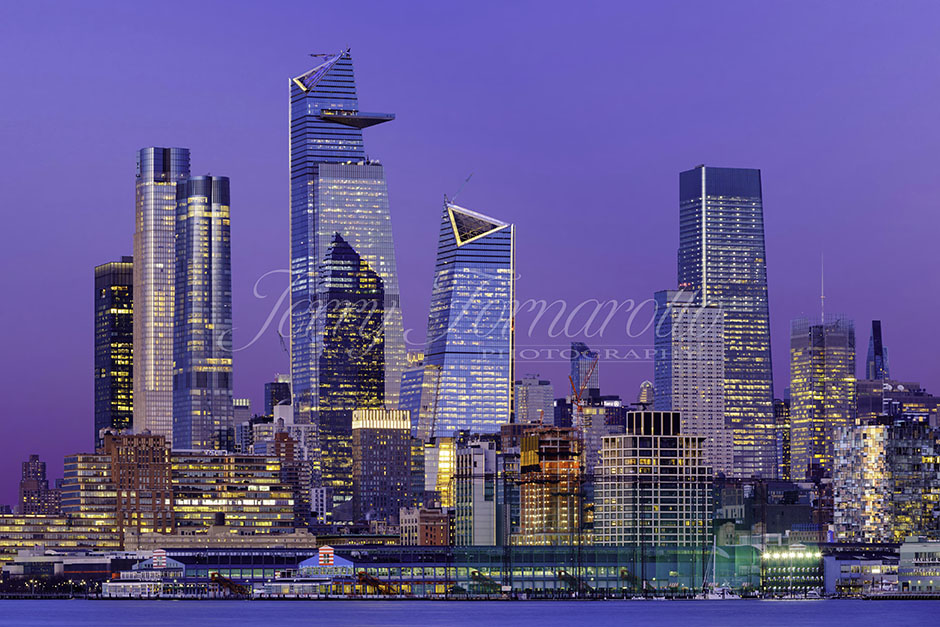 Midtown NYC with Purple Sky