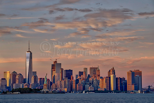 Downtown Manhattan from Jersey City, New Jersey.