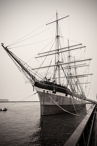 The “Balclutha” is a steel-hulled full rigged sailing ship built in 1886. The San Francisco Maritime National Historical Park now preserves her. Moored at the Hyde Street Pier she is National Landmark and is opened to visitors.