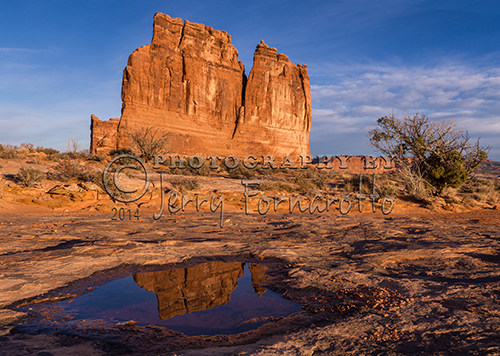 The Organ is a sandstone rock formation located in Arches National Park outside of Moab, Utah