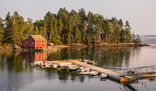 A photo of a dock and boathouse in Harborside, Maine. Harborside is located in Hancock County. The population as of 2014 is 79.