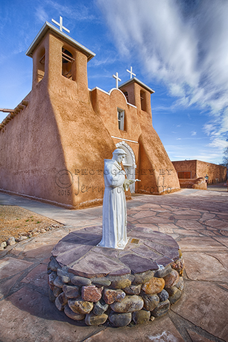 San Francisco Mission in Taos, New Mexico was built in 1772. The church was made of adobe by the Franciscan Fathers. In 1970 it was declared a National Historic Landmark.