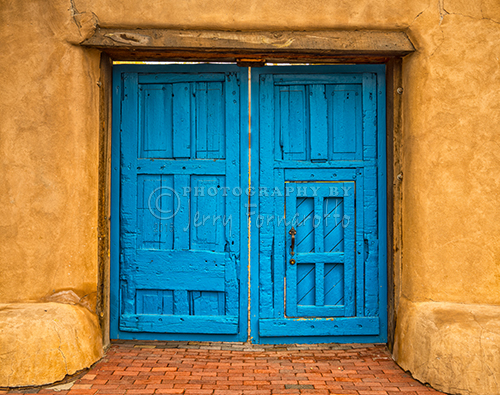 "Double Turquoise Doors"