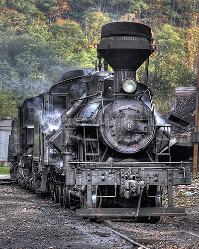 "Cass Railroad Engine No 6"