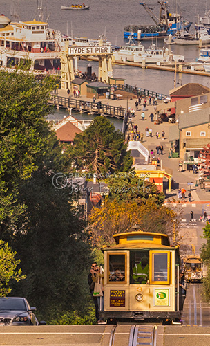 There are three different cable car lines in San Francisco. Many rides consider the Hyde Street incline and decent the most exciting.