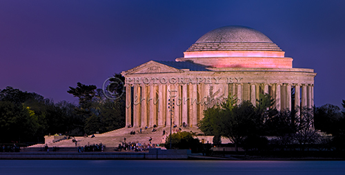 "Twilight At The Jefferson Memorial"