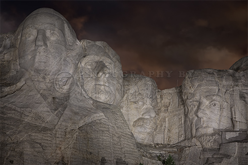 Mount Rushmore National Memorial is located in Keystone, South Dakota. Sculpted by Gutzon Borglum and his son.