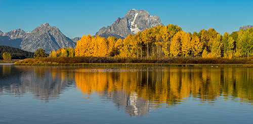 Oxbow Bend on the Snake River, Grand Teton National Park is located one mile east of the Jackson Lake Junction.