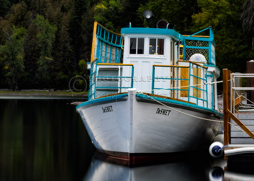The DeSmet cruises Lake McDonald. 