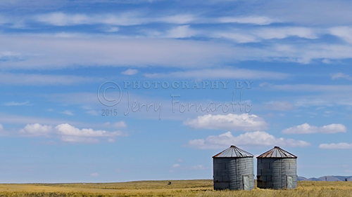Silos in northern Montana.