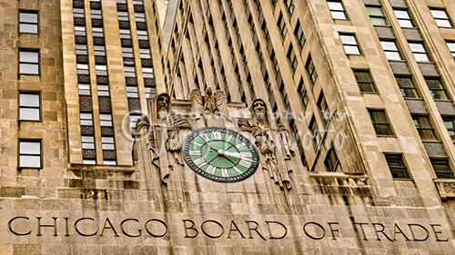The Chicago Board of Trade Building is located in Chicago, Illinois. The build was built in the art deco style. Construction started in 1929. The skyscraper is 45 stories and 605 feet tall.