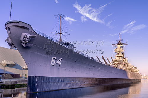 Battleship Wisconsin Port Side