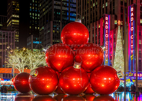 Christmas decorations on 6th Avenue.