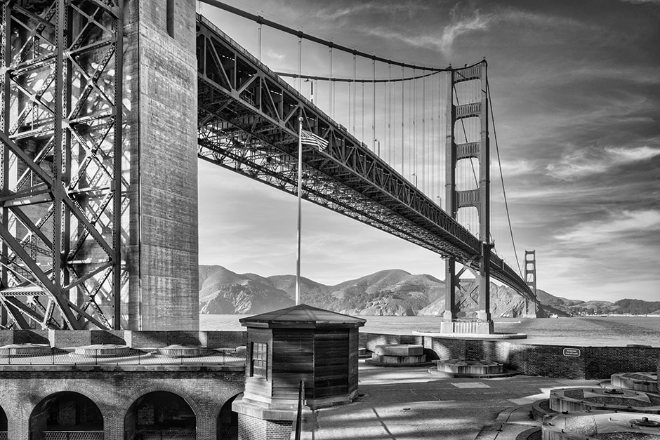 View from Fort Point 1 B+W