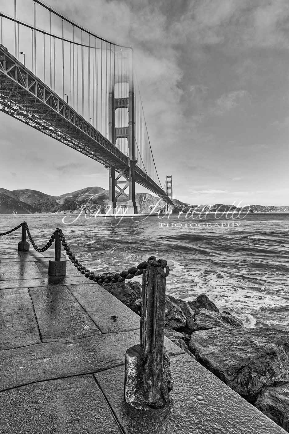 Golden Gate Bridge 2 B+W